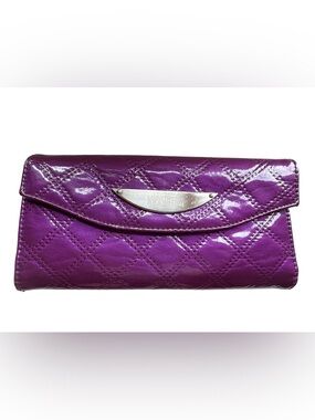 Kenneth Cole Reaction Quilted Patent Magenta Clutch